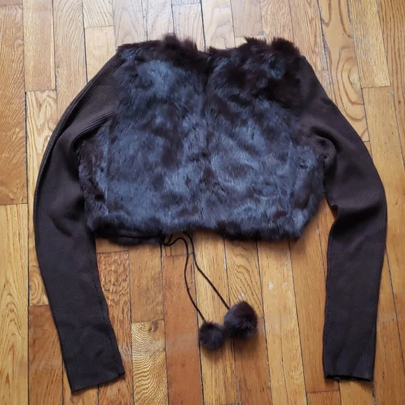 XOXO 100%Rabbit Fur sweater - Picture 8 of 9